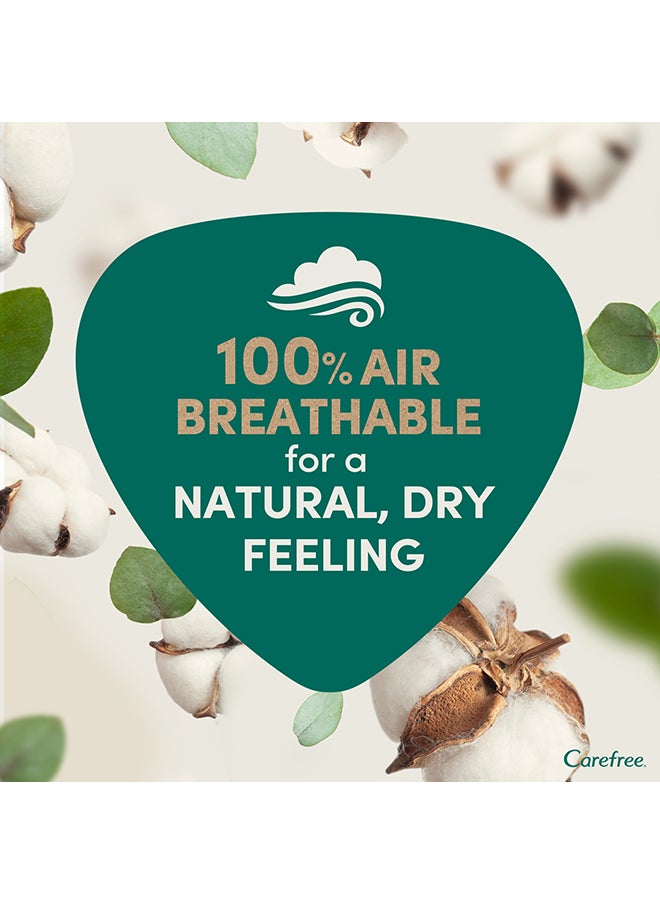 Carefree - Dermatologically Tested Uncented Organic Cotton Long Panty Liners 24 Pcs - Image 1