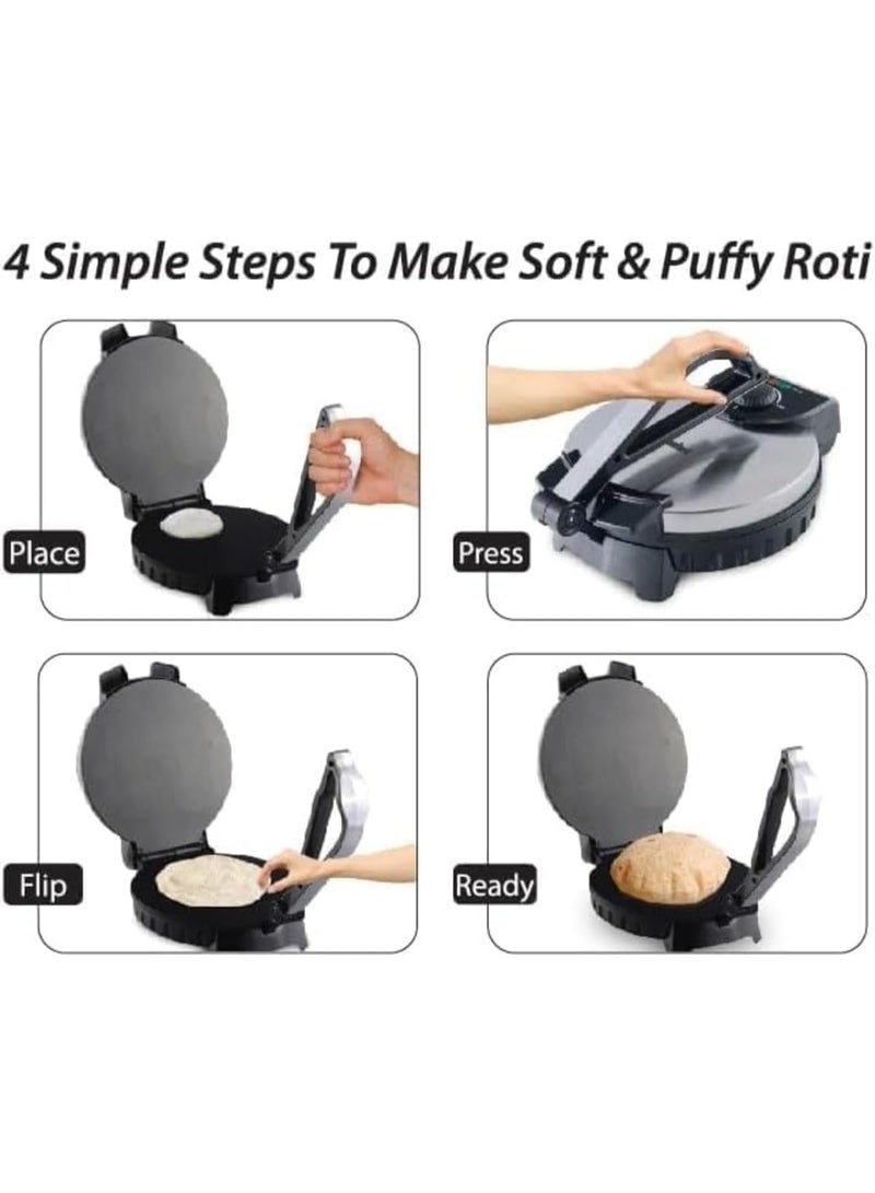 GENNEXT Roti Maker Electric Non-stick Plate 1200W Double Sided Heating - Image 3