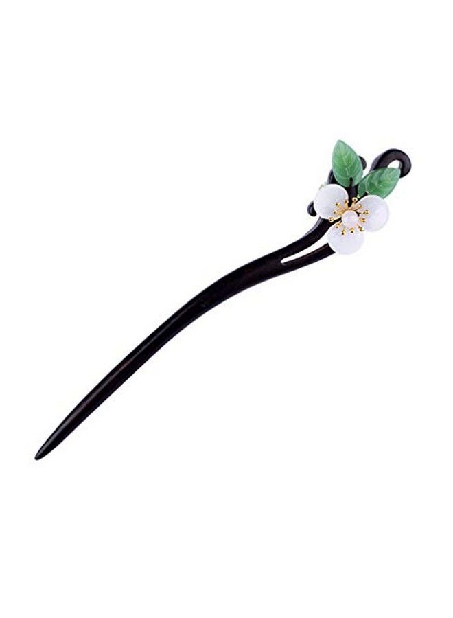 Lurrose Nese Hair Stick Vintage Flower Hair Stick Japanese Wood Chopsticks For Women Girls Hair Styling  - Image 2