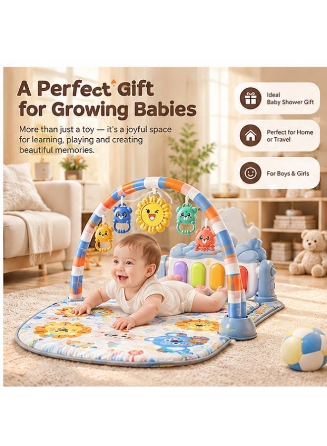 aiyingle Baby Play Gym with Piano Keyboard Musical Activity Mat with Hanging Toys Lights and Early Learning Toys for Babies and Toddlers 0 to 36 Months - Image 3