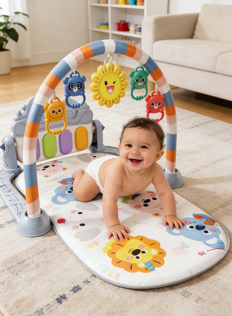 aiyingle Baby Play Gym with Piano Keyboard Musical Activity Mat with Hanging Toys Lights and Early Learning Toys for Babies and Toddlers 0 to 36 Months - Image 2