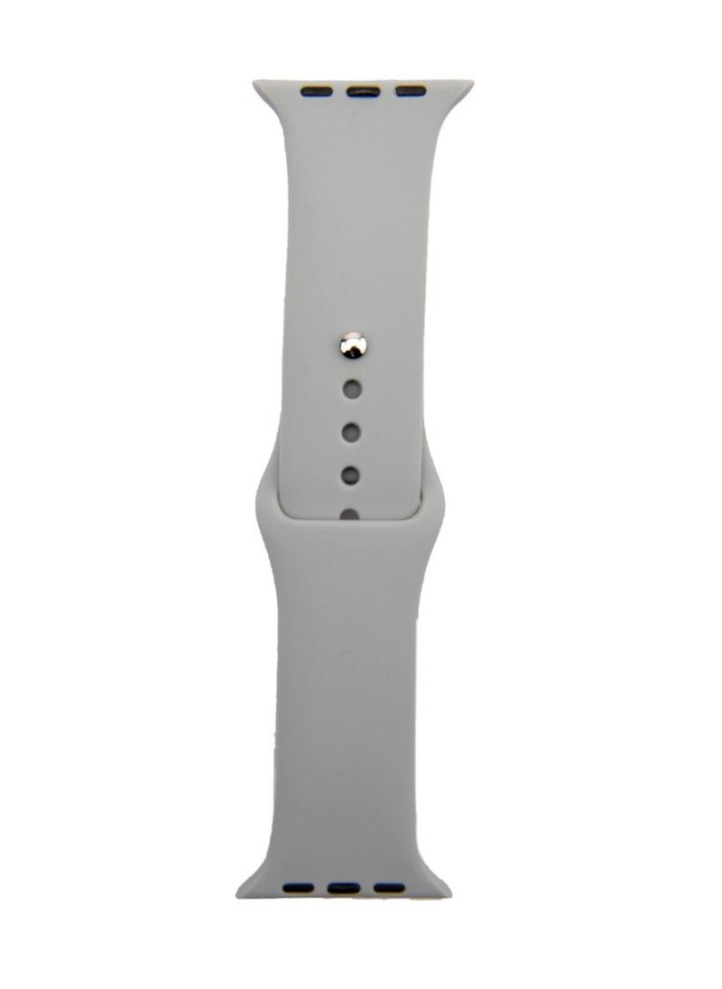 Generic - Apple Watch Band 41mm 40mm 38mm Soft Silicone Sport Band Replacement Wrist Strap Compatible for iWatch Apple Watch Series 7/SE/6/5/4/3/2/1 (41mm/40mm/38mm) - Image 1