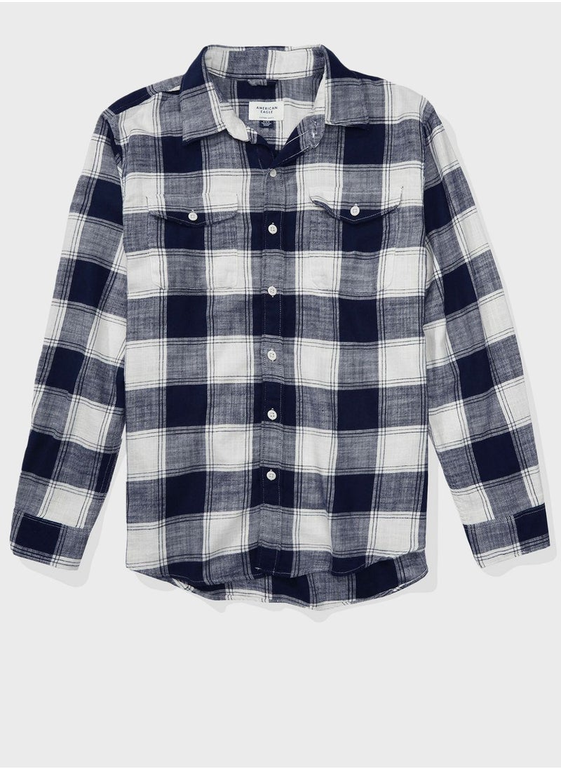 American Eagle - Checked Regular Fit Shirt - Image 1