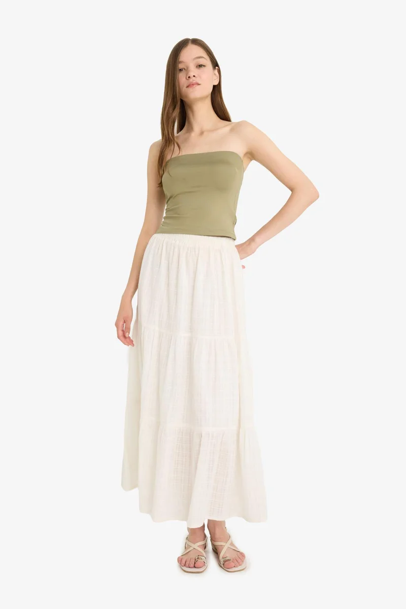 Defacto Slim Fit Strapless Tank Top