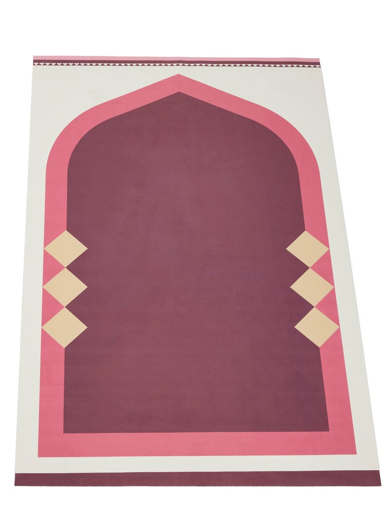 Sabr 'Lahore' Compact Prayer Mat (burgundy) - Image 5