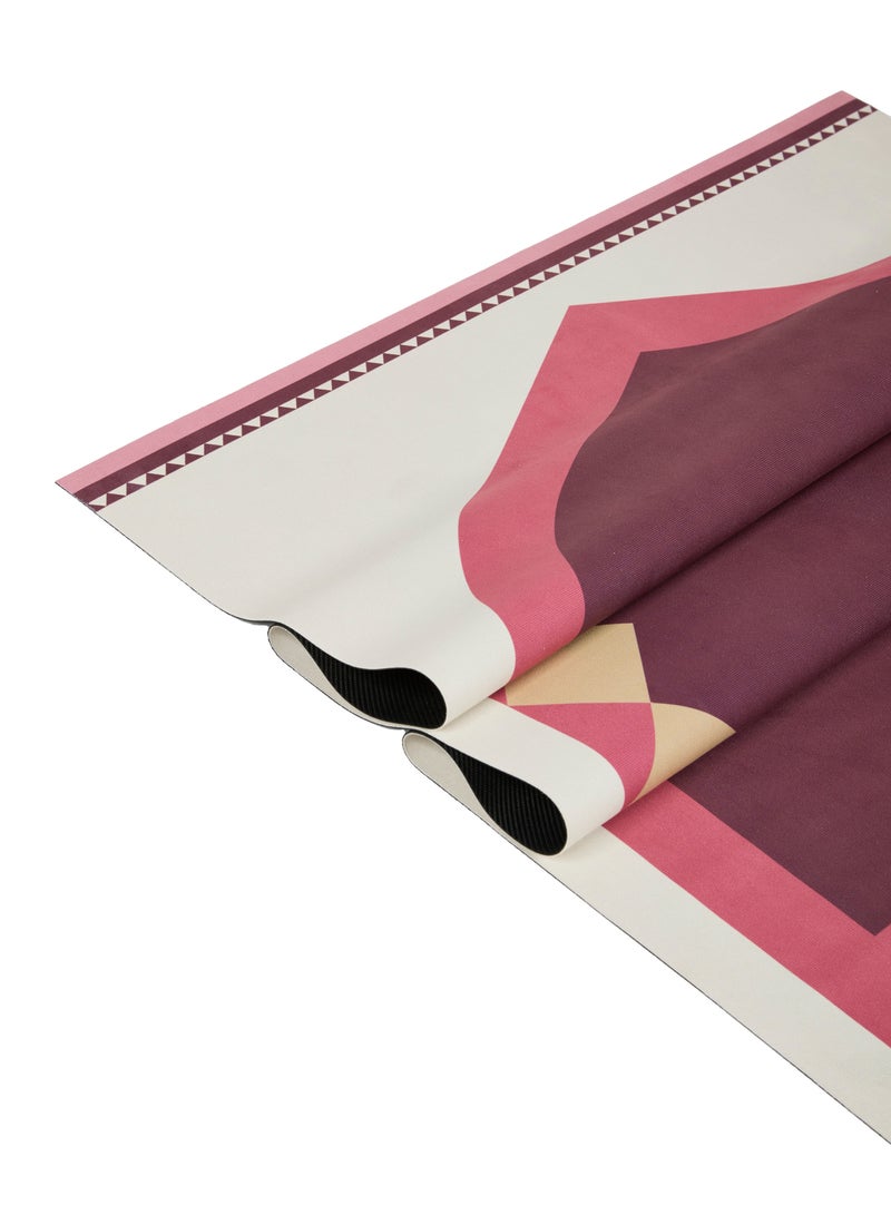 Sabr 'Lahore' Compact Prayer Mat (burgundy) - Image 3