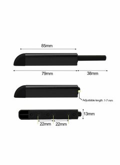 Y&D Magnetic Touch Latch, Door Catch Push to Open Latch Adjustable Cabinet Closures Release Catches Damper for Cupboard Wardrobe (6Pcs Black)  - Image 2