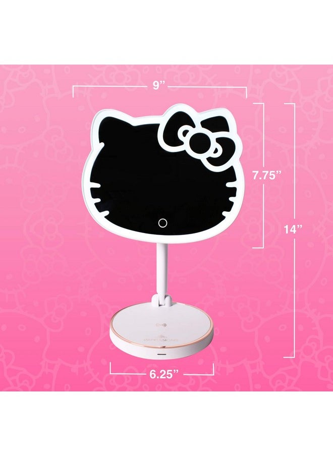 IMPRESSIONS VANITY · COMPANY - Impressions Vanity Hello Kitty Led Rechargeable Makeup Mirror With 360 Degree Rotation, Touch Sensor Desk Mirror With Light Strip And Adjustable Brightness - Image 1