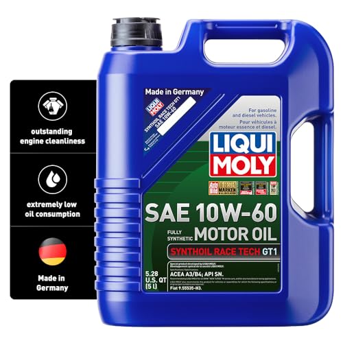 LIQUI MOLY زيت محرك ليكوي مولي سينثويل ريس تيك جي تي 1 SAE 10W-60 | 5 ل | زيت محرك صناعي بالكامل | SKU: 2024 - Image 1