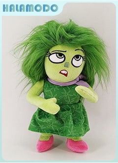 HALAMODO Inside Out Green - haired Disgust Plush Toy, an Unrivaled Birthday Gift and Decor Gem for Bedroom, Living Room, Desk, and an Exceptional Office Stress - Relief Companion 23 cm  - Image 1