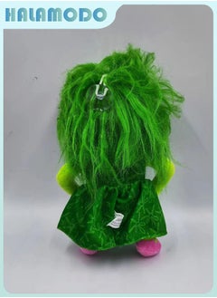 HALAMODO Inside Out Green - haired Disgust Plush Toy, an Unrivaled Birthday Gift and Decor Gem for Bedroom, Living Room, Desk, and an Exceptional Office Stress - Relief Companion 23 cm  - Image 3