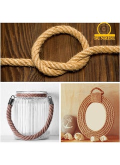 SUNRISE Jute Rope,12mm Thick,91.44m,Strong Hemp Twine Cord For DIY Crafts, Decoration, Gift Wrapping, Garden, Hanging and Packing And Pets Eco Friendly Durable Utility Rope  - Image 4