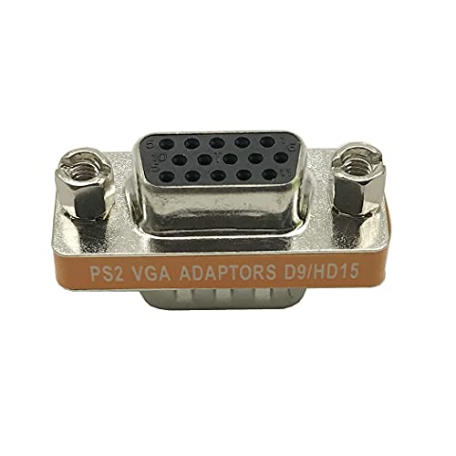 Seadream DB9 9 Pin Male to HD15 HDD15 15 Pin Female Male to Female MF Molded CGAVGA Video Adapter Gender Changer Coupler - Image 3