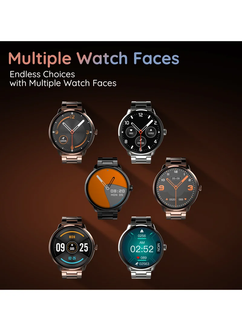 Pebble Pebble Core 1.53" ( 3.88 cm) HD Infinite Display, BT Calling, HR & SPO2 Monitoring, Zen Mode, Ambient Sound Detection, Multi Sports Modes, Inbuilt Games, Voice Assistant, Alarm & Notification, Smart Calculator, Smart Calendar