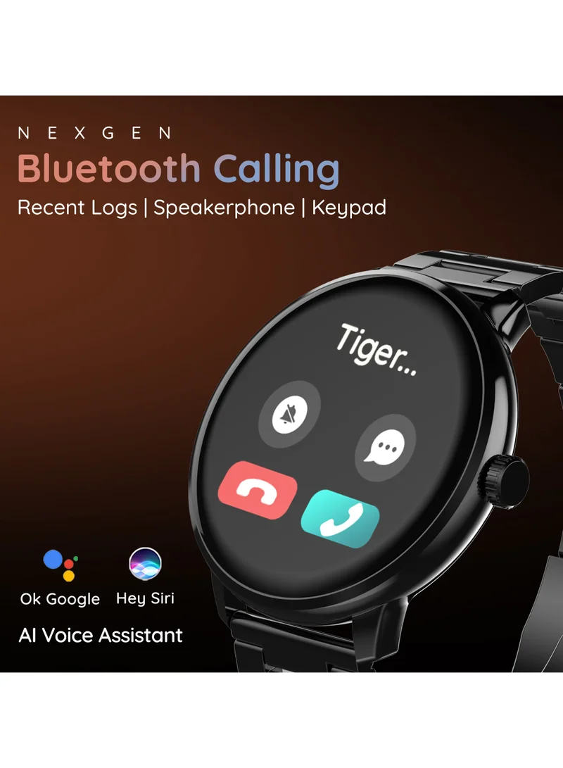 Pebble Pebble Core 1.53" ( 3.88 cm) HD Infinite Display, BT Calling, HR & SPO2 Monitoring, Zen Mode, Ambient Sound Detection, Multi Sports Modes, Inbuilt Games, Voice Assistant, Alarm & Notification, Smart Calculator, Smart Calendar