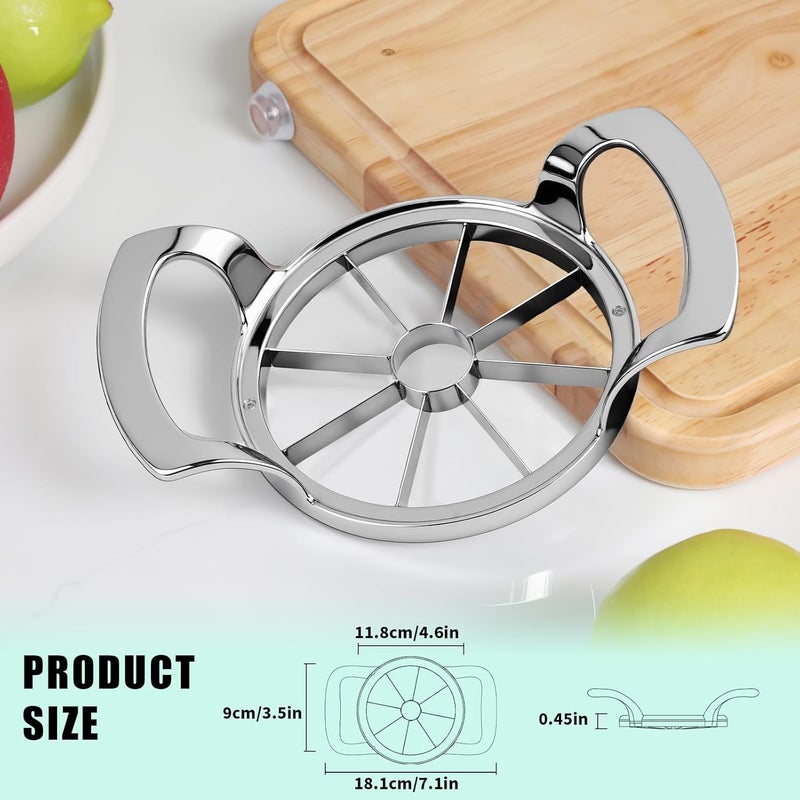 LIIGEMI Apple Slicer, 4.75-Inch 8 Blade Extra Large Apple Slicer and Corer，Heavy Duty Apple Cutter and Divider，Easy to Use, Time-Saving. - Image 4