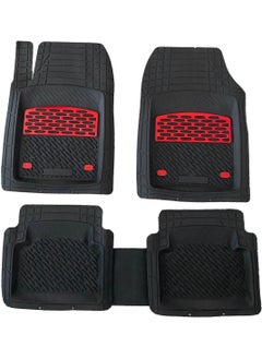 Emn Peugeot 5008 After 2017 Floor Mat Deep Pool Chrome Red  - Image 1