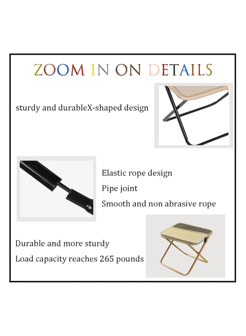 BlueFire Foldable Backpack Stool with Built-in Seat Function – Portable Hiking Chair with Adjustable Shoulder Straps for Camping, Outdoor Travel & Mountaineering | Durable Oxford Cloth & Carbon Steel Frame | Lightweight 3-in-1 Backpack Chair for Hiking, Picnic, Fishing & Parties – Up to 265 lbs Weight Capacity - Image 4