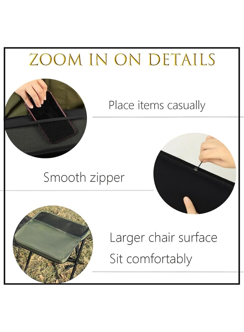BlueFire Foldable Backpack Stool with Built-in Seat Function – Portable Hiking Chair with Adjustable Shoulder Straps for Camping, Outdoor Travel & Mountaineering | Durable Oxford Cloth & Carbon Steel Frame | Lightweight 3-in-1 Backpack Chair for Hiking, Picnic, Fishing & Parties – Up to 265 lbs Weight Capacity - Image 3