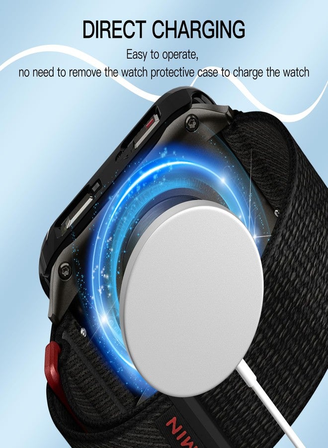 Suoman 2-Pack for Garmin Venu X1 Case, 9H Tempered Glass Screen Protector+ Dust plug, All-coverage PC Protective Cover Bumper Smartwatch- Black - Image 4