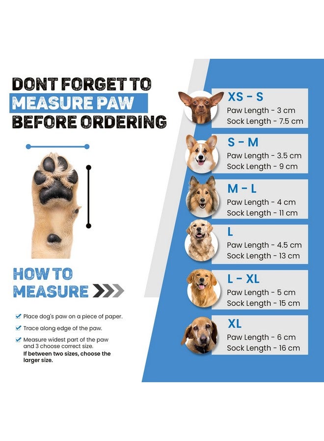 تريكسي جوارب مضادة للانزلاق للكلاب، واقي مخالب، يحمي من الجروح الصغيرة، والأرضيات الباردة والأثاث المترب، أسود، 4 قطع (Xs-S) - Image 2