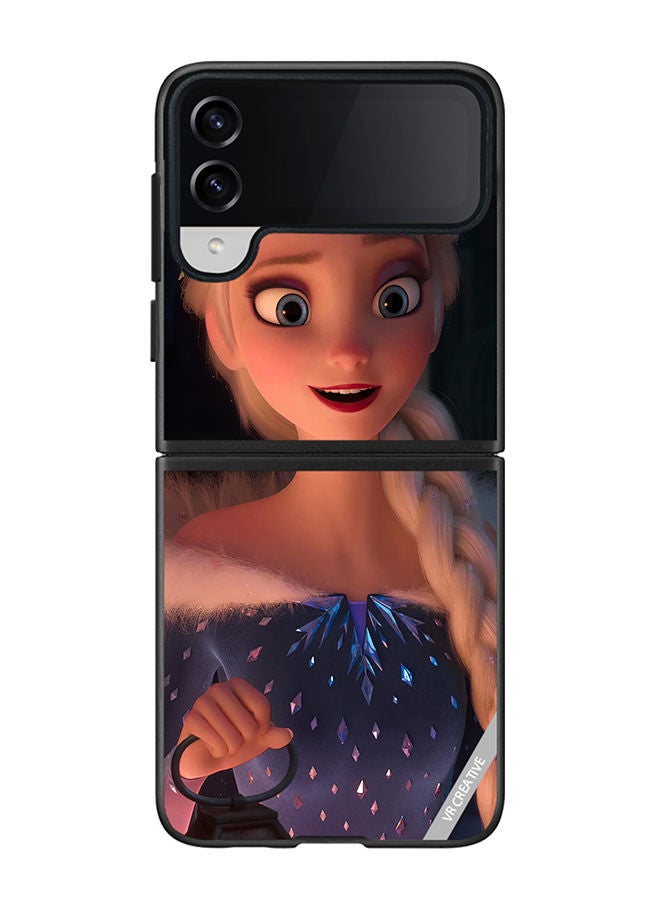 VR CREATIVE Protective Case Cover For Samsung Galaxy Z Flip4 Woow Barbie Design Multicolour - Image 1