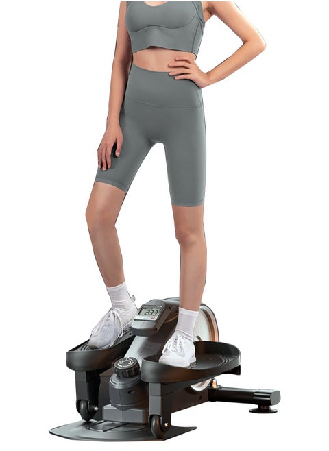 Home Fitness Mini Intelligent Resistance-Adjustable Silent Stepper, Elliptical Machine 42.5*61.5*30cm