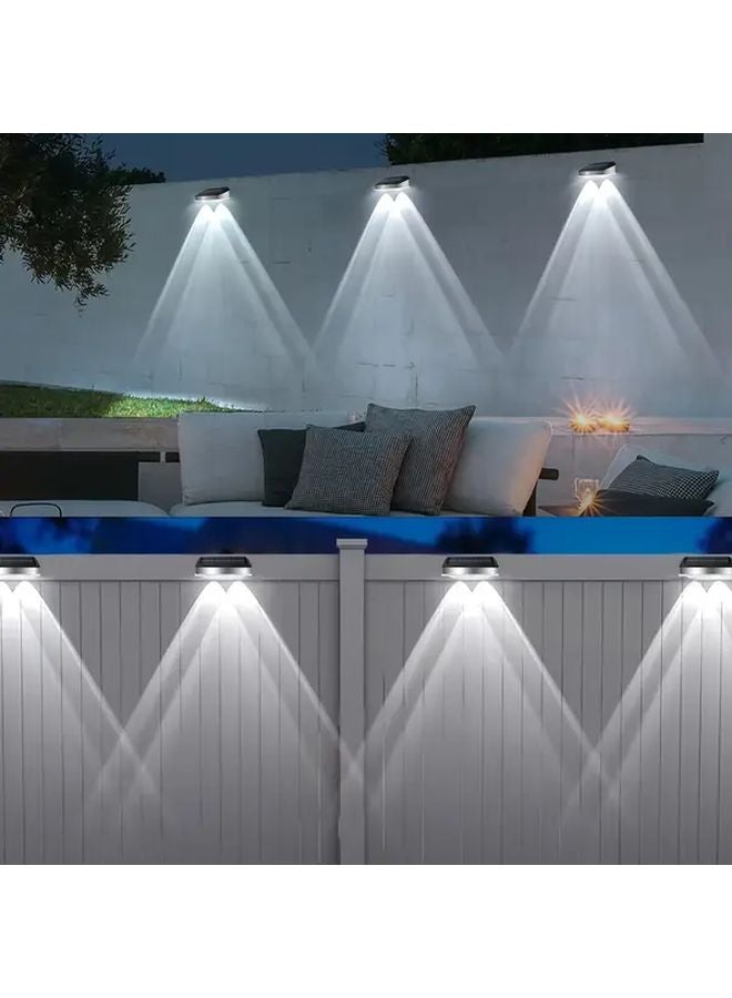 4 Pack Solar Outdoor Wall Lights RGB Color Changing LED For Garden Patio - Image 3