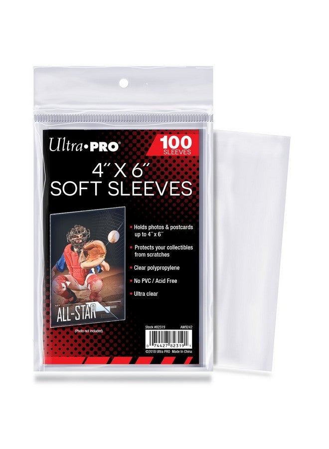 Ultra Pro 4" x 6" Soft Sleeves (100)