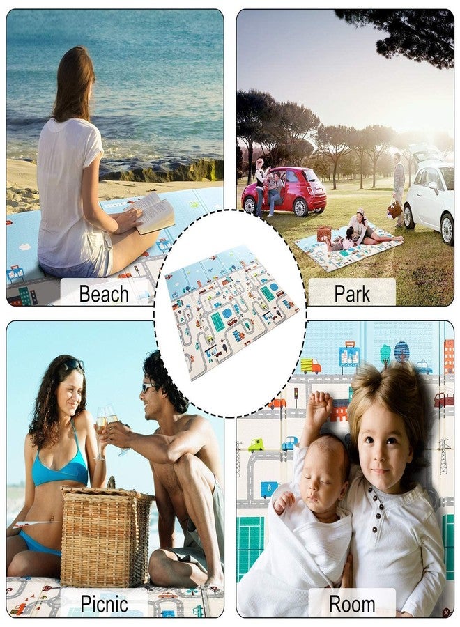Nikrim™Baby Folding Mat Play Foam Crawl Waterproof Portable Kids Baby Toddler Outdoor or Indoor Use Non Toxic 6.5x5 FUT (Multicolor, We Have Multi Color and Print Also Multi .) - Image 5
