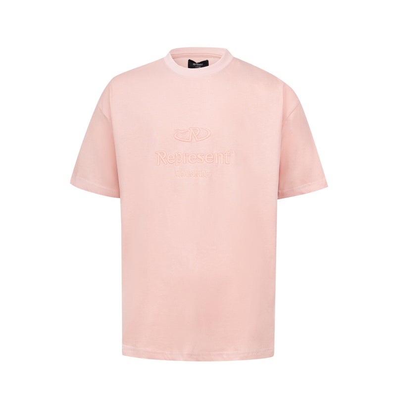 Represent Embroidered Letter Logo Washed Old Loose Dopamine Color Matching Simple Casual Men'S And Women'S T-Shirts - Image 4