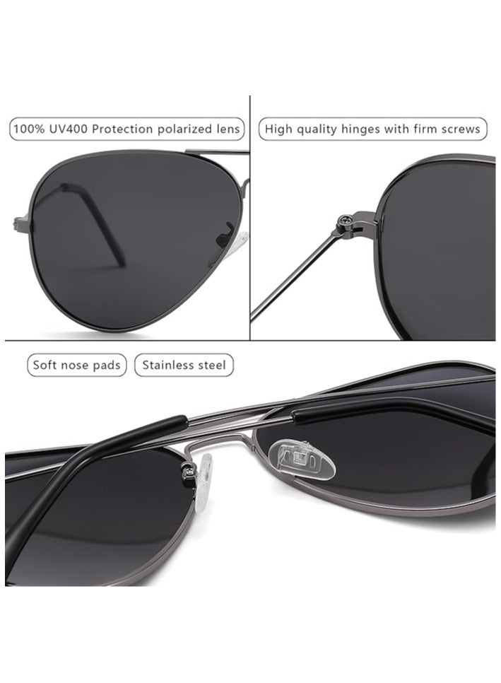 OLYSON Aviator Sunglasses for Men Women Classic Polarized UV400 Protection - Image 4