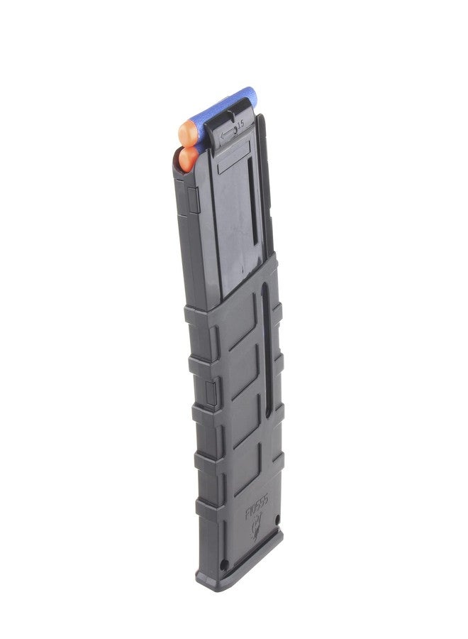 WORKER مخزن سهام Worker F10555 سعة 15 سهمًا لبنادق Nerf N-Strike Elite، اللون أسود - Image 3