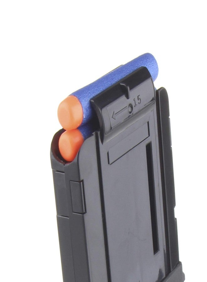WORKER مخزن سهام Worker F10555 سعة 15 سهمًا لبنادق Nerf N-Strike Elite، اللون أسود - Image 5