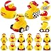 Shappy 100 Pieces Race Car Driver Rubber Duckies 2Inch Mini Rubber Race Car Duckies for Goodie Bags Racing Theme Birthday Party Favors Decorations - Image 2