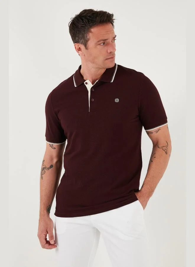 Buratti  Buratti Cotton Slim Fit Striped Detail Buttoned Polo Collar 3-Pack Men's T-Shirt 5902118S3 for Men | Best Price UAE