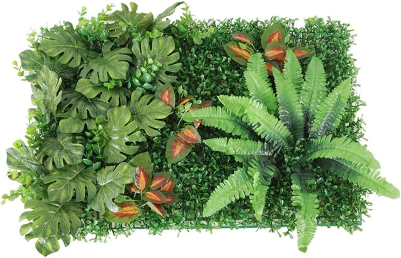 كلاراكو لوحة حائط من العشب الصناعي للنباتات والزهور والعشب الأخضر B، 40 × 60 سم - Image 1