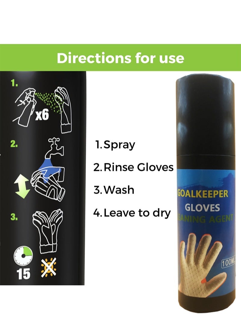 Generic Goalkeeper Gloves Cleaning Agent Premium Wash  Prepare Goalkeeper Glove Spray Goalie Glove Cleaner, Degumming Agent 100ml  - Image 4