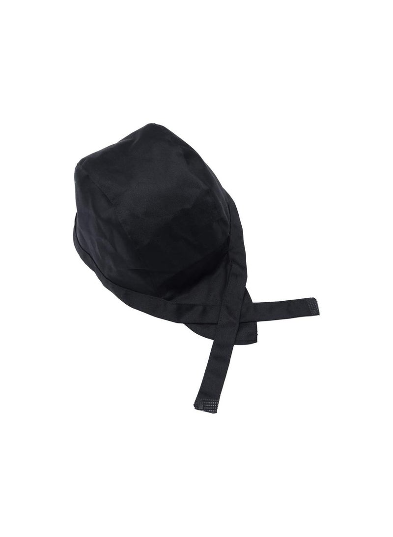 GGOOT Chef Hat Kitchen Cooking Hat Sushi Beanie Service Caps Women Men Waiter Hat for Kitchen Cooking Service Restaurant Work Black - Image 1