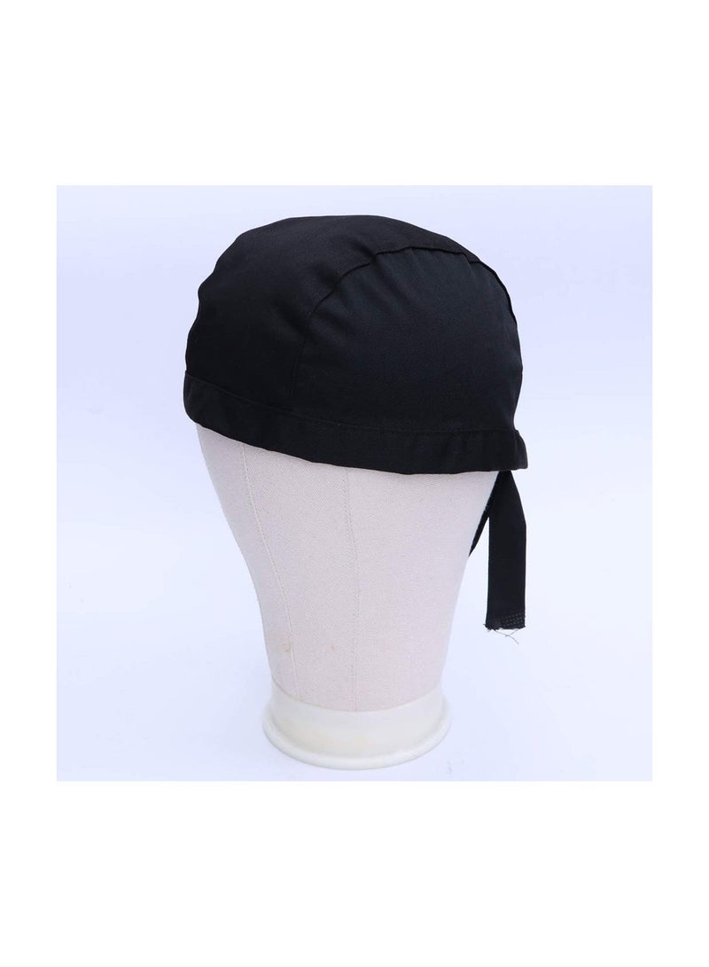 GGOOT Chef Hat Kitchen Cooking Hat Sushi Beanie Service Caps Women Men Waiter Hat for Kitchen Cooking Service Restaurant Work Black - Image 3