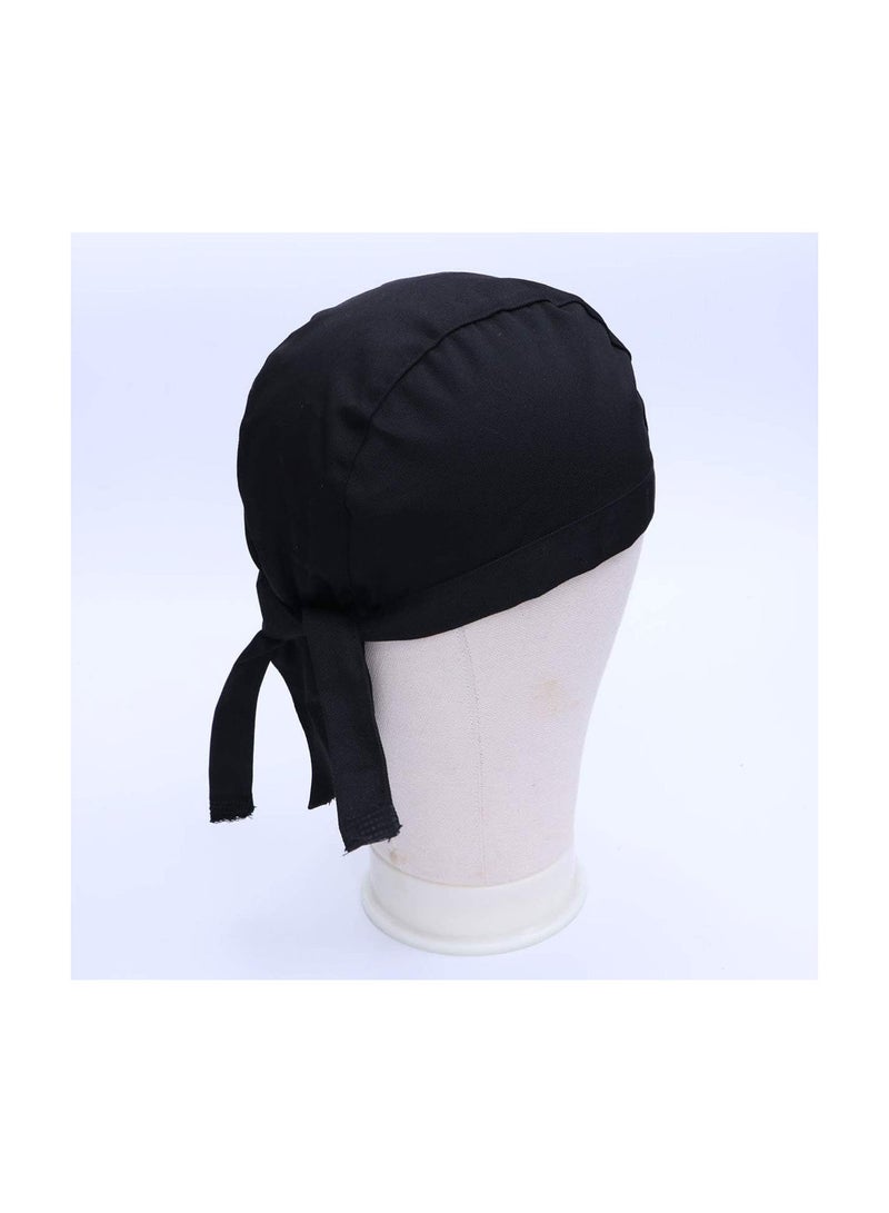 GGOOT Chef Hat Kitchen Cooking Hat Sushi Beanie Service Caps Women Men Waiter Hat for Kitchen Cooking Service Restaurant Work Black - Image 2