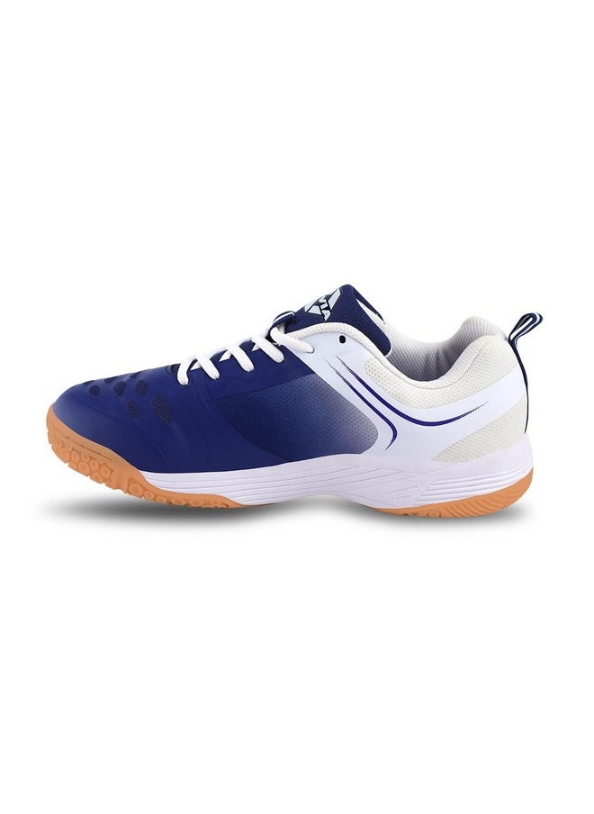 Nivia HY-Court 2.0 Badminton Shoe for Mens | Rubber Sole Shoes with Upper Mesh for Sports, Badminton, Volleyball, Squash, Table Tennis, Nonmarking Sole (Blue/White) Size - UK-10 - pzsku/Z60BC6F43E0292EB2CD6CZ/45/_/1740982615/31094a76-cd7f-4355-97c7-4be9ec5da6bf