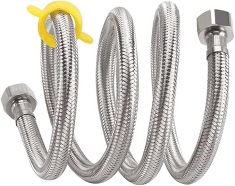 304 Stainless Steel Braided Hose 1I2 Inch 2m Hot Cold Water Pipe Toilet Faucet Garden Connection - Image 2