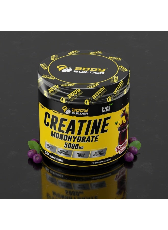 Body Builder Creatine Monohydrate Plant-Based, 300g – Supports Strength, Endurance & Muscle Recovery - Image 4