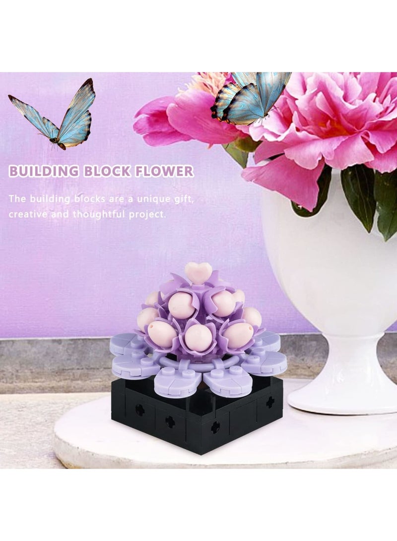 SOLARAE Succulents Plants Building Set, Plant Decor Building Set for Adults, DIY Plant Building Blocks for Kids Adults, Home or Office Succulents Display - Image 2