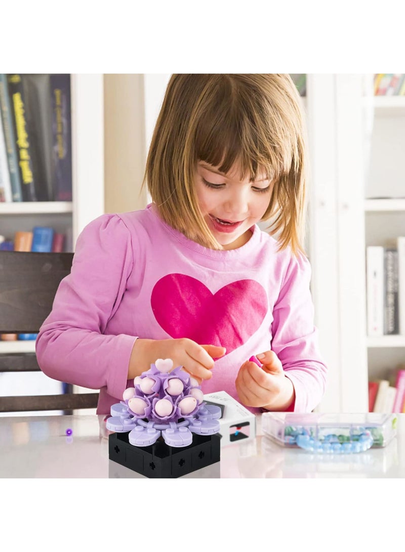 SOLARAE Succulents Plants Building Set, Plant Decor Building Set for Adults, DIY Plant Building Blocks for Kids Adults, Home or Office Succulents Display - Image 5