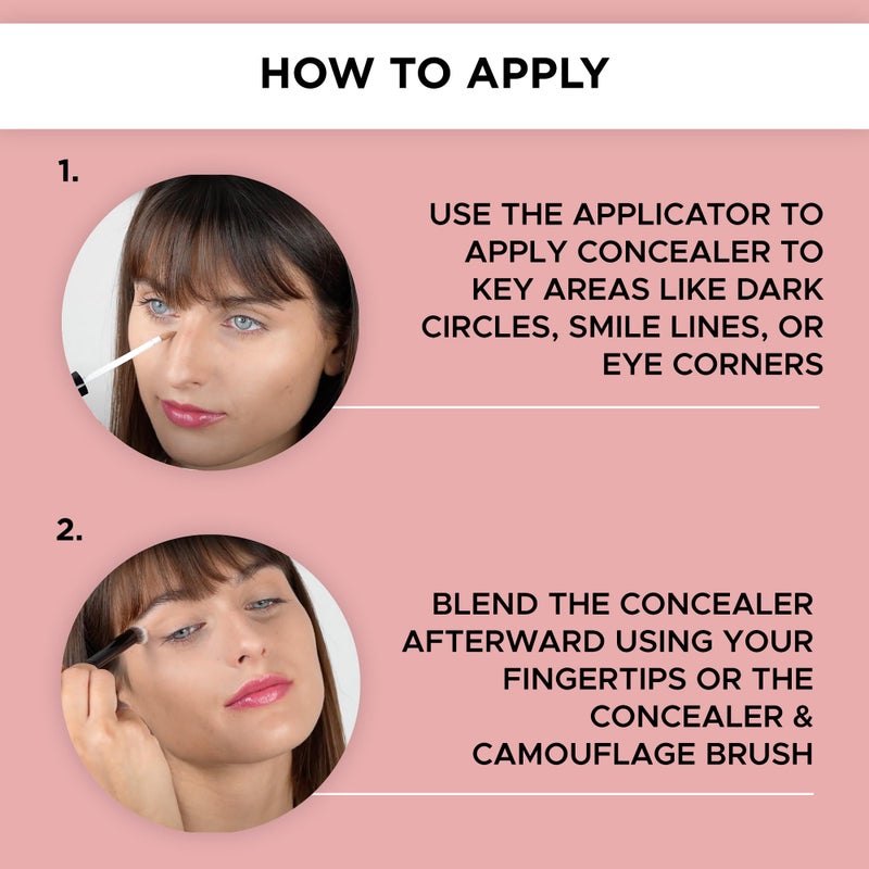 ARTDECO Waterproof Long-Wear Concealer - Soft Ivory - Full Coverage, Matte Finish, and Nurturing Formula for Dark Circles and Imperfections - 0.24 Fl Oz - Image 4