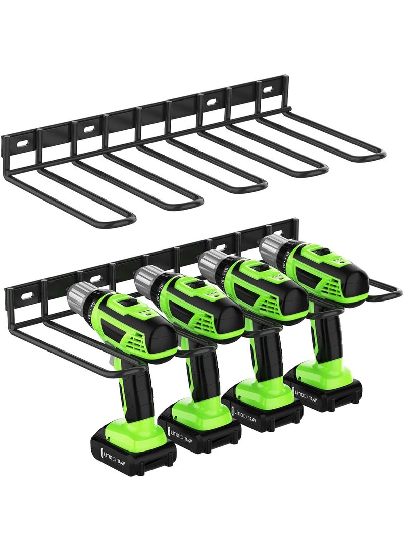 Drill Holder Wall Mount, Thickened Drill Rack, Power Tool Organizer Wall Mount, Heavy Duty Drill Organizer for Garage Workshop  - Image 1