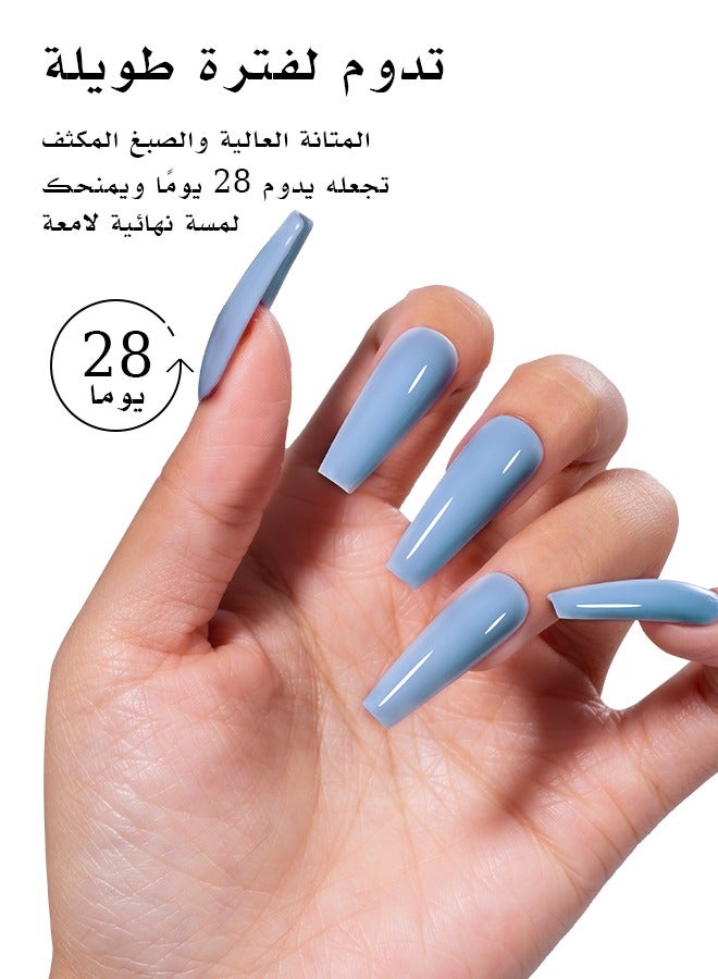 ماي تشاو جل طلاء الأظافر- لون ازرق فاتح 15 مل*١– سهلة الاستخدام في المنزل و يوضع مع استخدام الاشعة الفوق بنفسجية. - Image 5