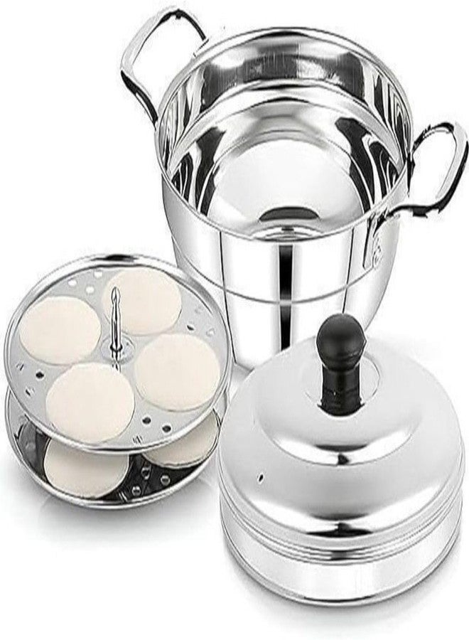Idli Maker Stainless Steel Idli Cooker | Idli Pot | idli Kadai | Dhokla Maker0 2 Plates, 8 Idlies - Image 1